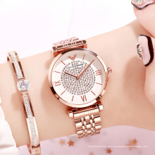 Reloj gypsophila para mujer, reloj de pulsera con diamantes para mujer, reloj de cuarzo resistente al agua con tendencia de moda de lujo
